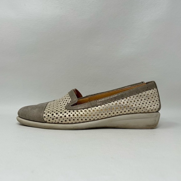 Unity in Diversity Metallic Perforated Cap Toe Slip On Flats, Women’s Size EU 36 - Picture 4 of 13